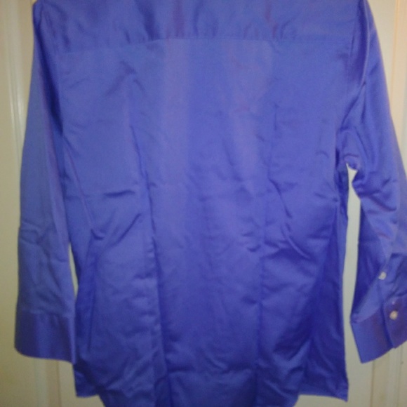 Van Heusen 3/4 Sleeve Twill Shirt 13V0527 Med 8-10 - Picture 6 of 7